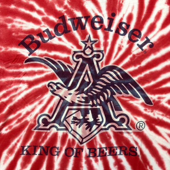 The Great American Budweiser King of Beer Tie-Dye Tee XL - Picture 2 of 4